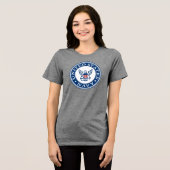 米海軍 |海軍代替エンブレム トライブレンドTシャツ (正面全面)
