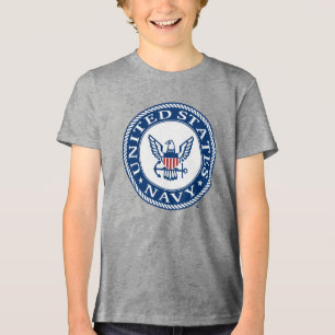 米海軍 海軍代替エンブレム トライブレンドTシャツ
