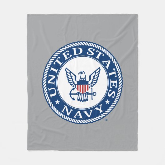 米海軍 |海軍代替エンブレム フリースブランケット (正面)