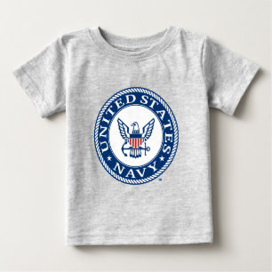 米海軍 海軍代替エンブレム ベビーTシャツ