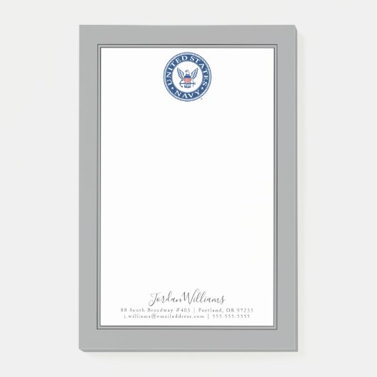 米海軍 |海軍代替エンブレム ポストイット (正面)