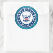 米海軍 |海軍代替エンブレム ラウンドシール (バッグ)