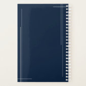 米海軍・白モダン抽象芸術月報 プランナー手帳 (裏面)