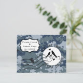 米海軍 結婚式場のご案内とラブバード 案内ポストカード (スタンド正面)