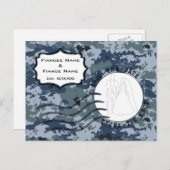 米海軍 結婚式場のご案内 & 花婿花嫁 案内ポストカード (正面/裏面)