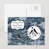 米海軍 結婚式場を確保して ラブバード 案内ポストカード (正面/裏面)
