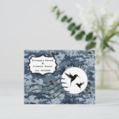 米海軍 結婚式場を確保して ラブバード 案内ポストカード (スタンド正面)