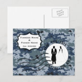 米海軍 結婚式場を確保せよ & 花婿花嫁 案内ポストカード (正面/裏面)