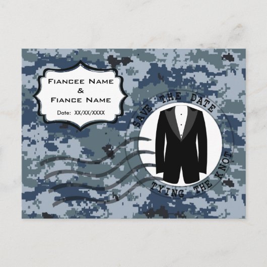 米海軍 結婚式場 & タキシード 案内ポストカード (正面)