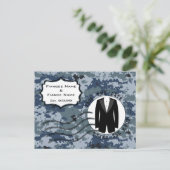 米海軍 結婚式場 & タキシード 案内ポストカード (スタンド正面)