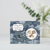 米海軍 記念日と鍵 案内ポストカード (スタンド正面)