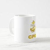 米海軍、CPOデザイン コーヒーマグカップ (正面左)