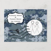 米海軍(USN) 結婚式場を確保してカップル 案内ポストカード (正面)