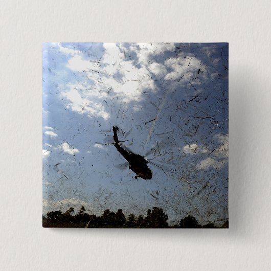 米海軍HH-60シーホーク 缶バッジ (正面)