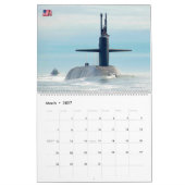 米潜水艦 カレンダー (3月 2027)