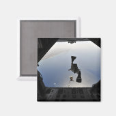 米空軍のパラレースキューマンが飛び出した マグネット (正面/裏面)