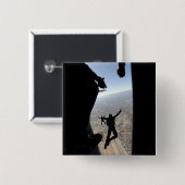 米空軍アカデミーのパラシュートチーム 缶バッジ (正面&裏面)