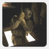 米空軍パラレースカーが降下を始める スクエアシール (正面)