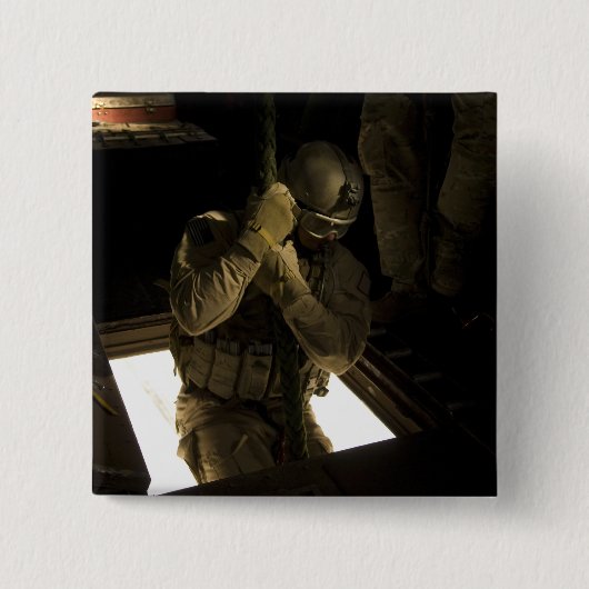 米空軍パラレースカーが降下を始める 缶バッジ (正面)