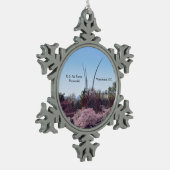 米空軍メモリアルプーターオーナメント スノーフレークピューターオーナメント (左)