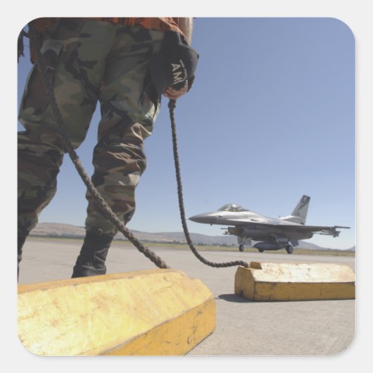 米空軍乗員長 スクエアシール (正面)