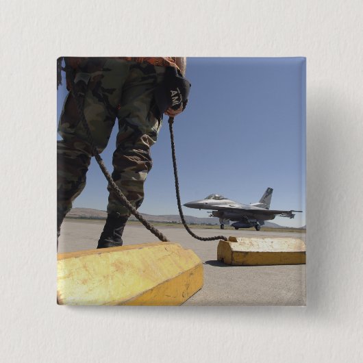 米空軍乗員長 缶バッジ (正面)