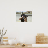 米空軍航空従事者が警備を行う ポスター (キッチン)