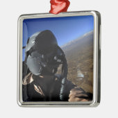 米空軍航空戦闘写真家 メタルオーナメント (左)