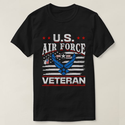 米空軍退役軍人米空軍退役軍人 Tシャツ (デザイン正面)
