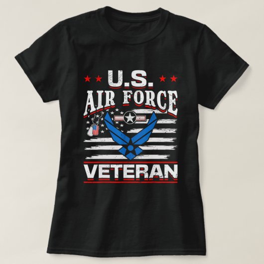 米空軍退役軍人米空軍退役軍人 Tシャツ (デザイン正面)