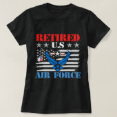 米空軍退役軍人退職した米空軍147 Tシャツ (デザイン正面)