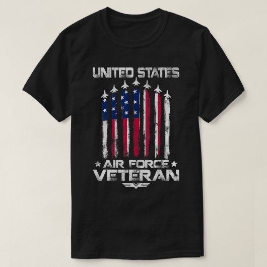 米空軍退役軍人7月Tシャツアマー4日 Tシャツ (デザイン正面)