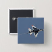 米空軍雷鳥 缶バッジ (正面&裏面)