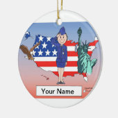 米空軍-女性 セラミックオーナメント (左)