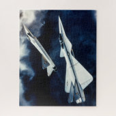 米空軍=高度な戦術戦闘機の概念 ジグソーパズル (縦)