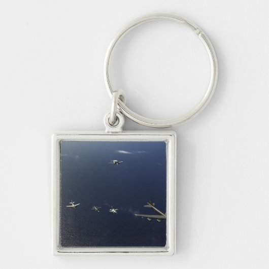 米空軍B-52ストラトフォレス航空機3 キーホルダー (正面)
