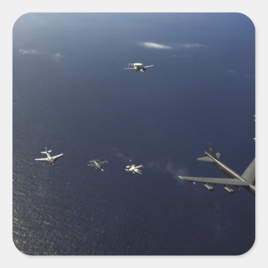 米空軍B-52ストラトフォレス航空機3 スクエアシール (正面)