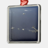 米空軍B-52ストラトフォレス航空機3 メタルオーナメント (左)