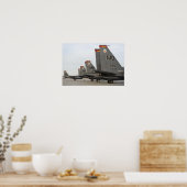 米空軍F-15Eストライクイーグルズ ポスター (キッチン)