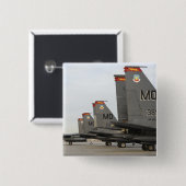 米空軍F-15Eストライクイーグルズ 缶バッジ (正面&裏面)