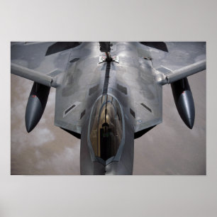 米空軍F-22ラプターが給油される ポスター