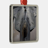 米空軍F-22ラプターが給油される メタルオーナメント (右)