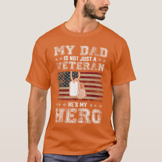 米軍ベテラン支援 私の父は米軍ベテラン Tシャツ