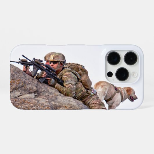 米軍作業犬 iPhoneケース (裏面横)