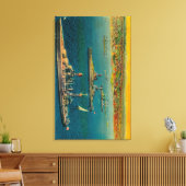 米軍艦がロングビーチに停泊 キャンバスプリント (インサイチュ (リビング))