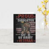 米軍退役者の誇りある娘 カード (黄色い花)