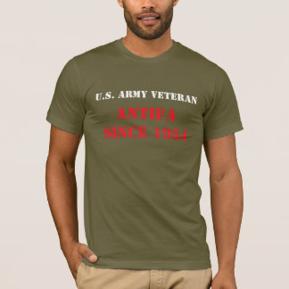 米陸軍退役者アンティファ Tシャツ
