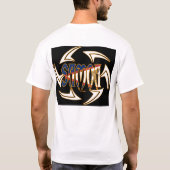 米領サモアの種族の黒 Tシャツ (裏面)