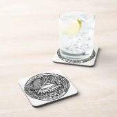 米領サモアの紋章付き外衣 コースター (右側)