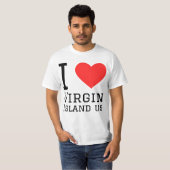 米領バージン諸島が好き Tシャツ (正面フル)